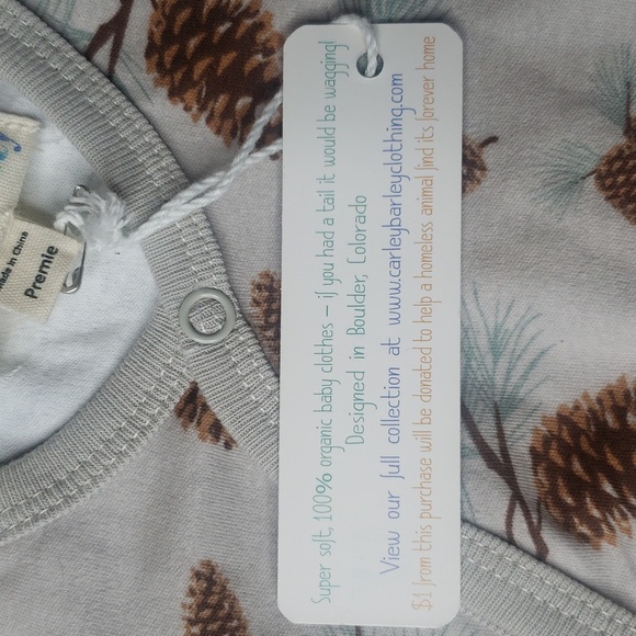 Carly Barley NWT Footed One Piece Romper Sz 0-3M - Picture 5 of 6